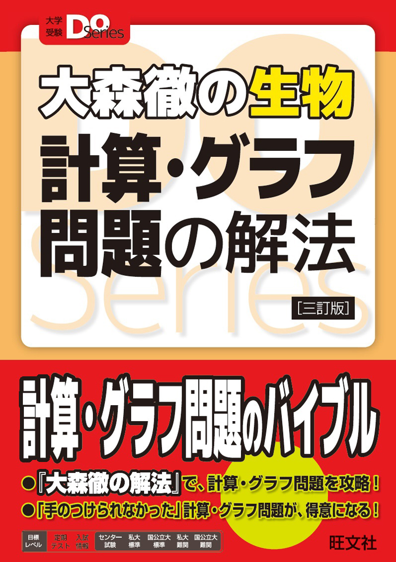 大森徹の生物 計算 グラフ問題の解法 三訂版 旺文社