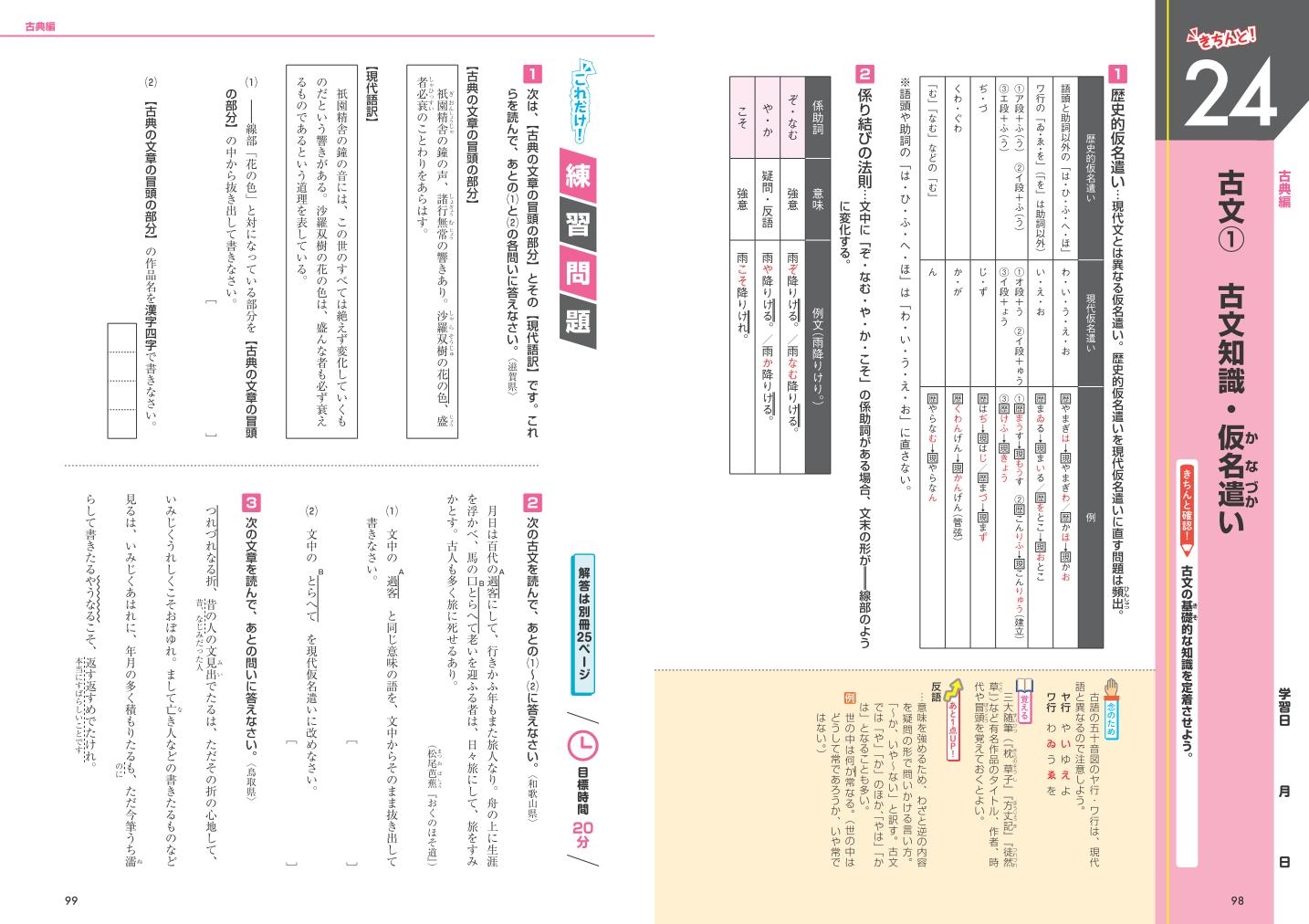 きちんとこれだけ公立高校入試対策問題集 国語 旺文社