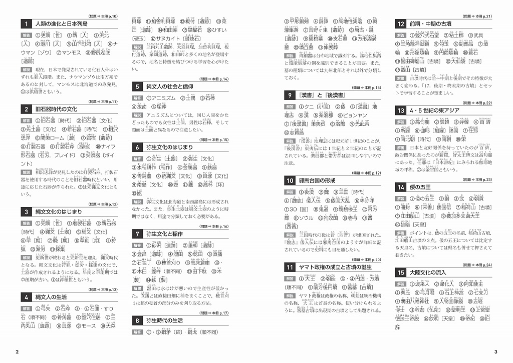 文章で用語を覚える 日本史用語の書き込み問題集 旺文社